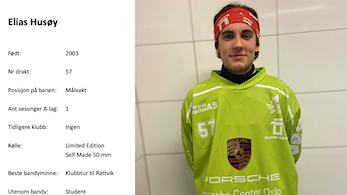 Spillerstallen A-laget 2020-2021 , #57 keeper, egen produkt , første sesong